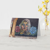 死者の壁画の日 カード (黄色い花)