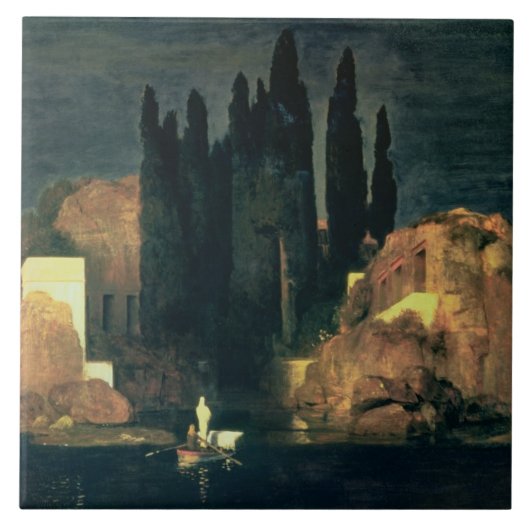 死者の島、1880年(キャンバスの油) タイル (正面)