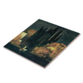 死者の島、1880年(キャンバスの油) タイル (側面)