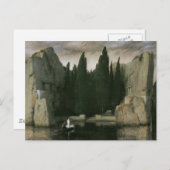 死者の島、1883年アーノルド・ボックリン ポストカード (正面/裏面)