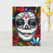 死者の挨拶の日 カード (黄色い花)