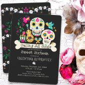 死者の日すべての魂を呼び出すSweet sixteen 招待状