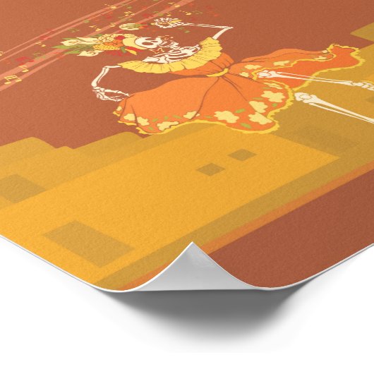 死者の日のスケルトンバンド ポスター (角)