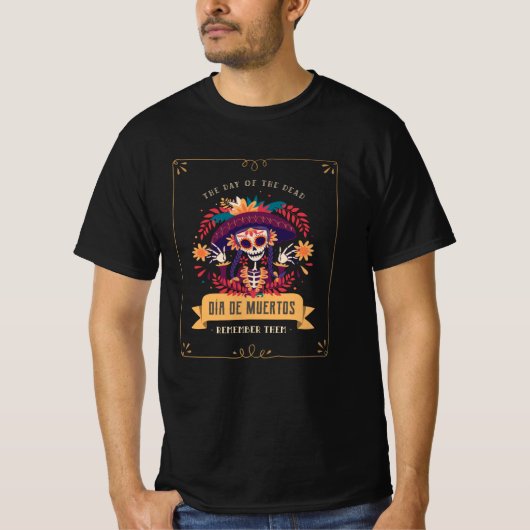 死者の日のディアデムエルトス Tシャツ (正面)