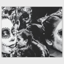 死者の日の女性の写真 ラッピングペーパー