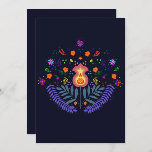 死者の日の招待状 招待状 (正面/裏面)