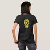 死者の日の砂糖のドクロ 女性用Tシャツ Tシャツ (裏面フル)