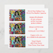 死者の日の結婚式招待状（スクエア） 招待状 (正面/裏面)