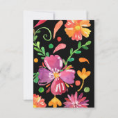 死者の日の花飾り ブライダルシャワー サンキューカード (裏面)