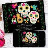 死者の日をテーマにした誕生日パーティー 招待状