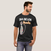 死者の日ネコ Dia De Los Meowtos キャット Tシャツ (正面フル)