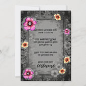 死者の日ハロウィンパーティー メキシカン ご招待 招待状 (裏面)