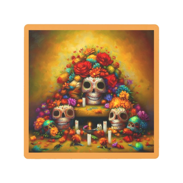 死者の日1 メタルプリント (正面)