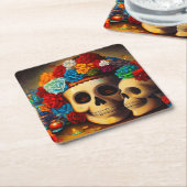 死者の日2 スクエアペーパーコースター (アングル)