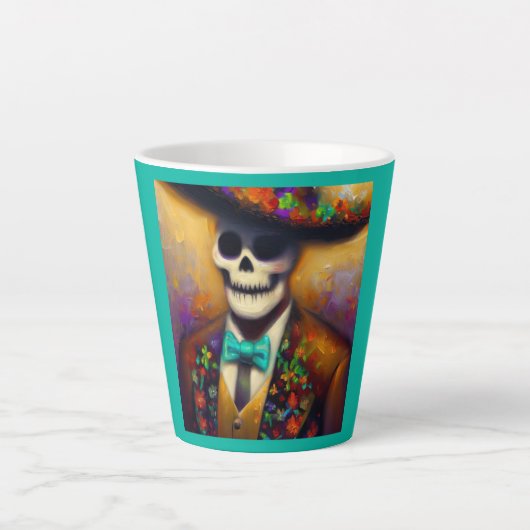 死者の日4 カフェラテマグ (正面)