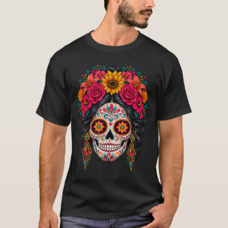 死者の日 サトウキビ ドクロ カトリーナ Tシャツ