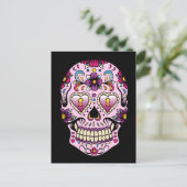 死者の日 スイートスケル ピンク ポストカード (スタンド正面)