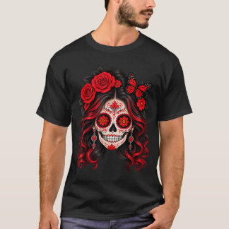 死者の日 スカル カトリーナ Tシャツ