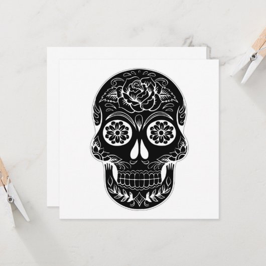 死者の日 スカル カード (正面/裏面インサイチュ)