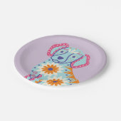 死者の日 スカル 犬 紙皿 (アングル)