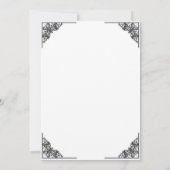 死者の日 スケルトン ハロウィンパーティー 招待状 (裏面)