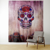 死者の日 ディア・デ・ロス・ムエルトスの壁背景 タペストリー (インサイチュ)