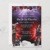 死者の日 フラワーリーフレット 招待状 (正面)