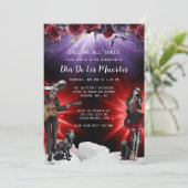 死者の日 フラワーリーフレット 招待状 (スタンド正面)