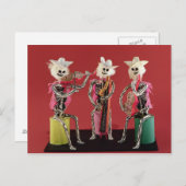 死者の日：マリアッチ、オアハカより ポストカード (正面/裏面)