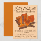 死者の日 メキシカン カラバサ エン タチャ フード 招待状 (正面/裏面)