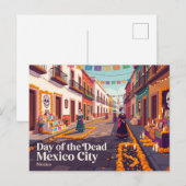 死者の日 メキシコシティ ポストカード (正面/裏面)