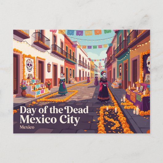 死者の日 メキシコシティ ポストカード (正面)