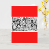 死者の日、メキシコ。 早い1900's頃 カード (黄色い花)