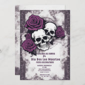 死者の日　ラスティック　シュガー　スカル　招待状 招待状 (正面/裏面)