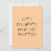 死者の日 招待状 (裏面)