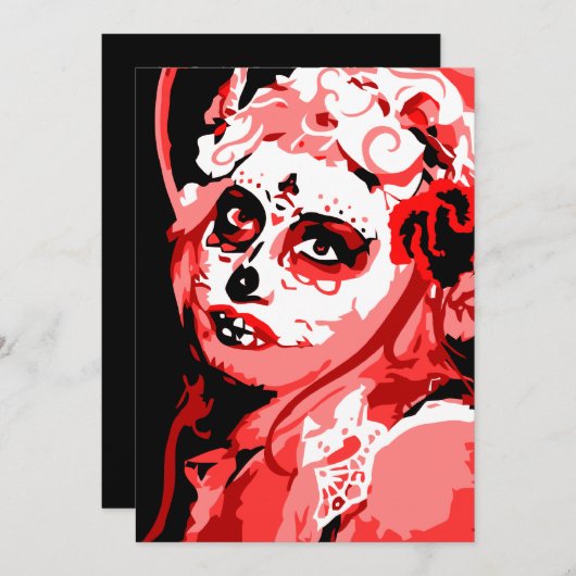 死者の日 招待状 (正面/裏面)