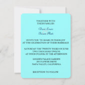 死者の日 招待状 (裏面)