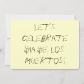 死者の日 招待状 (裏面)