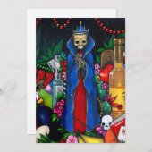 死者の日 招待状 サンタ・ムエルテ (正面/裏面)