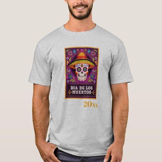 死者の日 日付入り Tシャツ (正面)