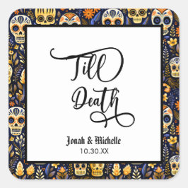 死者の日 結婚するまでパーティー スクエアシール