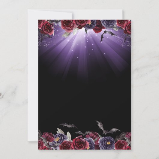 死者の日 花飾り 招待状 (裏面)