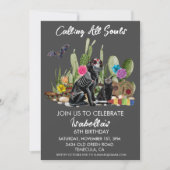 死者の日 誕生日パーティー 水彩 フィエスタ 招待状 (正面)