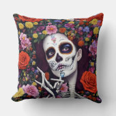 死者の日 AI 生成アート クッション (正面)
