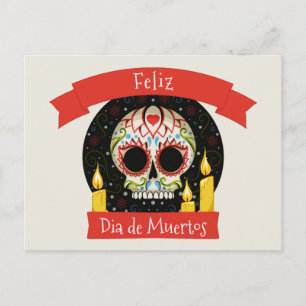死者の日 Día de Muertos ポストカード