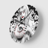 死者の霊 ラウンド壁時計 (傾斜)