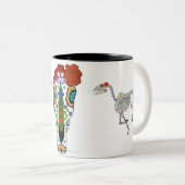 死者の馬のスカル日 ツートーンマグカップ (正面右)