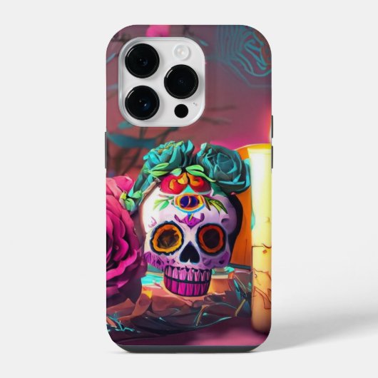 死者の3Dの日 iPhoneケース (裏面)