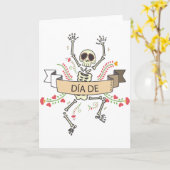 死者のDIA DE Festival カード (黄色い花)