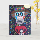 死者のKerri Ambrosinoの芸術カード日 カード (黄色い花)